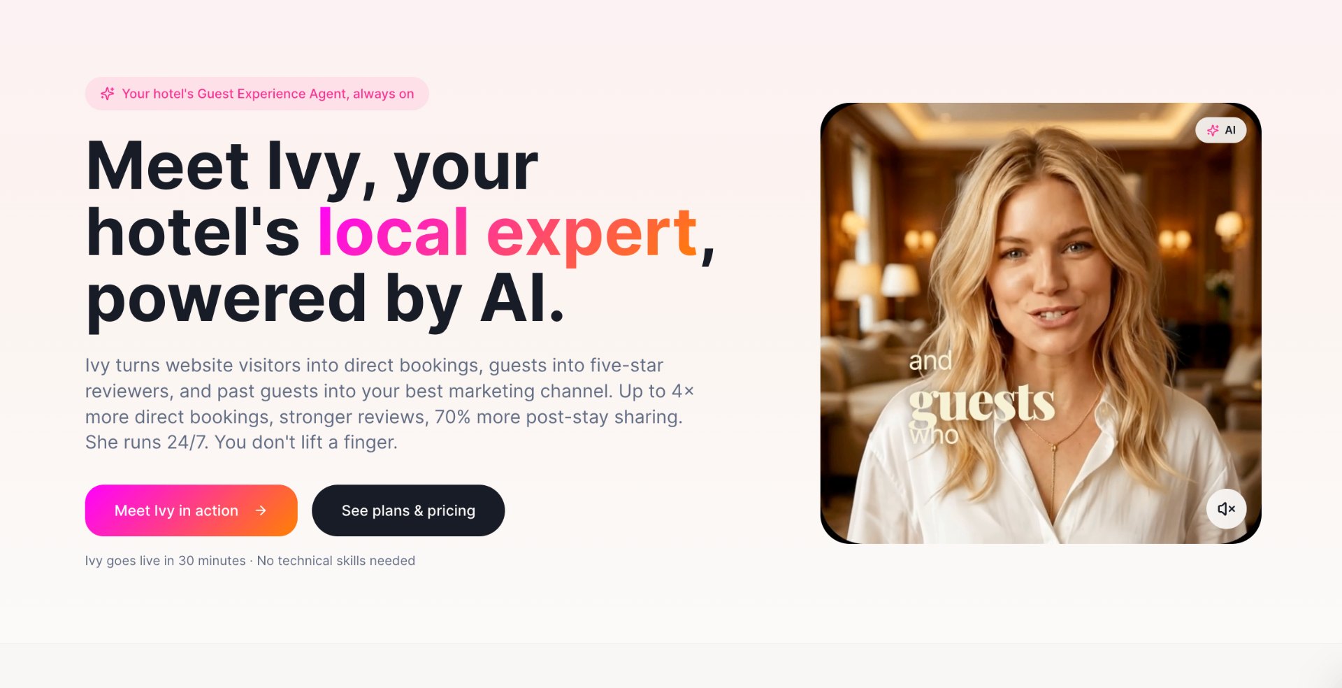 Bundle It · Ivy, the AI Guest Experience Agent